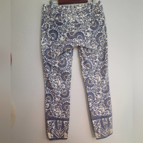 TORY BURCH IZZY PRINTED CROPPED SKINNY JEANS WOMEN'S SIZE 26 - Picture 11 of 12